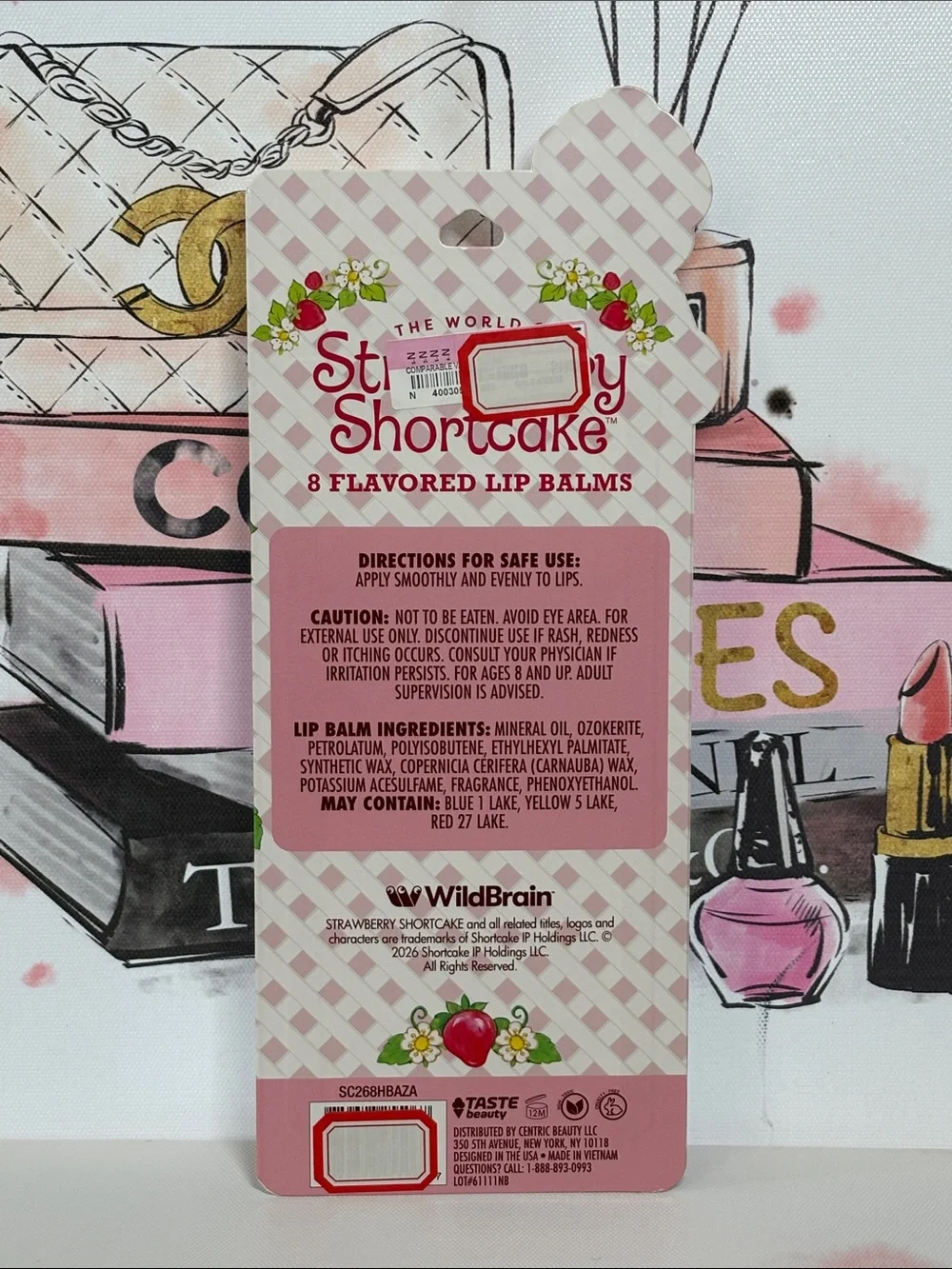 Strawberry Shortcake 8-Pack Flavored Lip Balm - Assorted Colors and Flavors